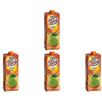 Pack of 4 - Dabur Real Guava Fruit Juice Nectar - 1 Lt (33.8 Fl Oz)