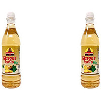 Pack of 2 - Chettinad Ginger Syrup With Mint - 750 Ml (25.36 Fl Oz)