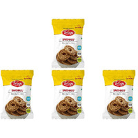 Pack of 4 - Telugu Foods Sakinalu Plain - 130 Gm (4.5 Oz)