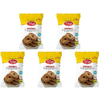 Pack of 5 - Telugu Foods Sakinalu Plain - 130 Gm (4.5 Oz)