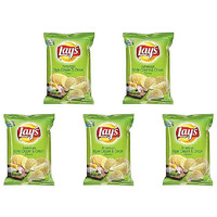 Pack of 5 - Lay's American Style Cream And Onion Chips - 52 Gm (1.83 Oz)