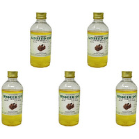 Pack of 5 - Ashwin Linseed Flaxseed Alsi Oil - 200 Ml (7.0 Oz)