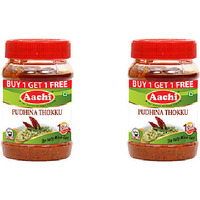 Pack of 2 - Aachi Pudhina Thokku Rice Paste - 200 Gm (7 Oz) [Buy 1 Get 1 Free]