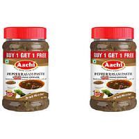 Pack of 2 - Aachi Pepper Rasam Paste - 200 Gm (7 Oz) [Buy 1 Get 1 Free]