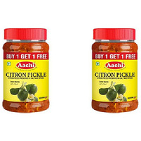 Pack of 2 - Aachi Citron Pickle - 200 Gm (7 Oz) [Buy 1 Get 1 Free]