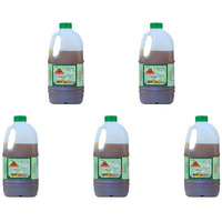 Pack of 5 - Chettinad Naattu Mara Chekku Oil Wood Cold Pressed Gingelly Oil - 1 L (33.8 Fl Oz)