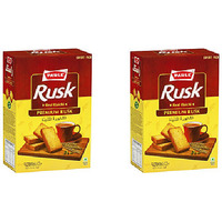 Pack of 2 - Parle Rusk Real Elaichi Premium Rusk - 600 Gm (1.3 Lb)