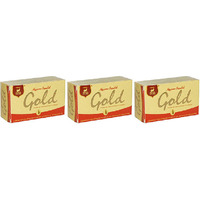 Pack of 3 - Mysore Sandal Gold Soap - 125 Gm (4.4 Oz)