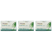 Pack of 3 - Patanjali Aloe Vera Kanti Body Cleanser Soap Bar - 140 Gm (4.93 Oz)