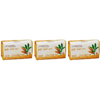 Pack of 3 - Patanjali Haldi Chandan Kanti Body Cleanser Soap Bar - 140 Gm (4.93 Oz)