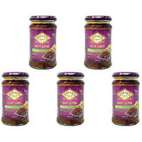 Pack of 5 - Patak's Hot Lime Pickle - 10 Oz (283 Gm)