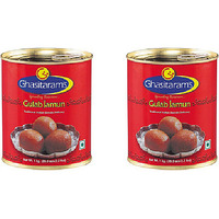 Pack of 2 - Ghasitaram's Gulab Jamun Can - 1 Kg (2.2 Lb)