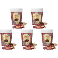 Pack of 5 - Jiva Organics Organic Red Kidney Beans Dark Rajma Red - 2 Lb (908 Gm)