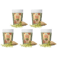 Pack of 5 - Jiva Organics Organic Moong Split Green Dal - 2 Lb (908 Gm)