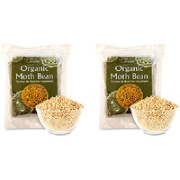 Pack of 2 - Jiva Organics Organic Moth Beans - 2 Lb (908 Gm)