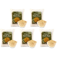 Pack of 5 - Jiva Organics Organic Moth Beans - 2 Lb (908 Gm)