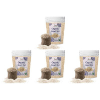Pack of 4 - Jiva Organics Organic Urad Dal Washed - 2 Lb (908 Gm)