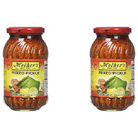 Pack of 2 - Mother's Recipe Mixed Pickle North Indian Style - 500 Gm (17.63 Oz) [50% Off]