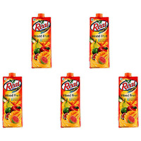 Pack of 5 - Dabur Real Mixed Fruit - 1 L (33.8 Fl Oz)