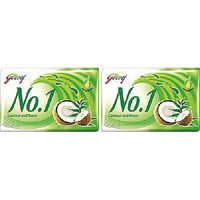 Pack of 2 - Godrej No.1 Coconut & Neem Beauty Soap - 95 Gm (3.32 Oz)