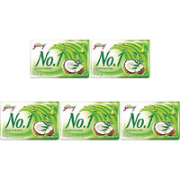 Pack of 5 - Godrej No.1 Coconut & Neem Beauty Soap - 95 Gm (3.32 Oz)