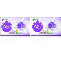 Pack of 2 - Godrej No1 Lavender & Milk Cream Soap - 95 Gm (3.32 Oz) [50% Off]