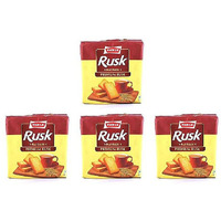 Pack of 4 - Parle Rusk Real Elaichi - 200 Gm (7.05 Oz)