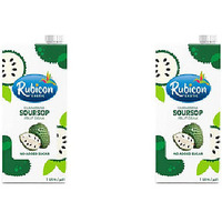 Pack of 2 - Rubicon Guanabana Soursop No Added Sugar - 1 L (33.8 Fl Oz)