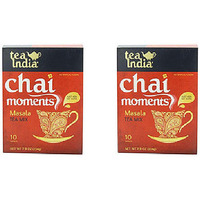 Pack of 2 - Tea India Chai Masala 10 Sachets - 7.9 Oz