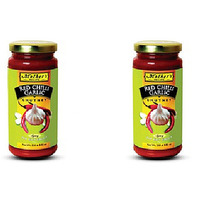 Pack of 2 - Mother's Recipe Red Chilli Garlic Chutney - 330 Ml (11.15 Oz)
