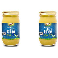 Pack of 2 - Jiva Organics Organic Pure Ghee Grass Fed - 16 Fl Oz (473 Ml)
