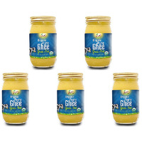 Pack of 5 - Jiva Organics Organic Pure Ghee Grass Fed - 16 Fl Oz (473 Ml)