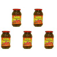 Pack of 5 - Mother's Recipe Stuffed Red Chilli Pickle - 500 Gm (1.1 Lb)