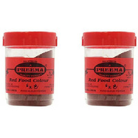Pack of 2 - Preema Red Food Color Powder - 25 Gm (0.88 Oz)