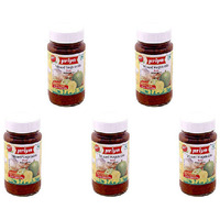 Pack of 5 - Priya Mixed Vegetable Pickle Without Garlic Extra Hot - 300 Gm (10.6 Oz)
