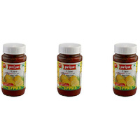 Pack of 3 - Priya Lime Pickle Without Garlic Extra Hot - 300 Gm (10.6 Oz)