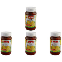Pack of 4 - Priya Lime Pickle Without Garlic Extra Hot - 300 Gm (10.6 Oz)