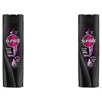 Pack of 2 - Sunsilk Stunning Black Shine Shampoo - 360 Ml (12.17 Oz)