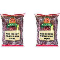 Pack of 2 - Laxmi Rajma Red Kidney Beans Dark - 4 Lb (1.81 Kg)