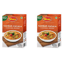 Pack of 2 - Shan South Indian Sambar Masala - 165 Gm (5.8 Oz)