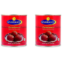 Pack of 2 - Ghasitaram's Kala Jamun Can - 1 Kg (2.2 Lb)