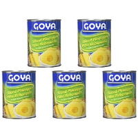 Pack of 5 - Goya Sliced Pineapple Slices - 20 Oz (567 Gm) [50% Off]