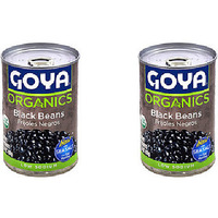 Pack of 2 - Goya Organics Black Beans - 15.5 Oz (439 Gm)