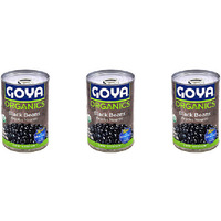 Pack of 3 - Goya Organics Black Beans - 15.5 Oz (439 Gm) [50% Off]