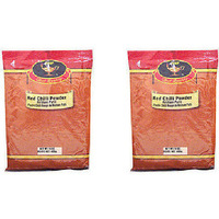 Pack of 2 - Deep Red Chilli Powder Resham Patti - 200 Gm (7 Oz)