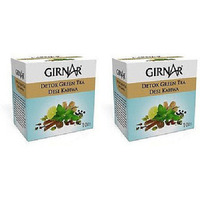Pack of 2 - Girnar Green Tea Desi Kahwa 10 Teabags - 25 Gm (0.88 Oz)