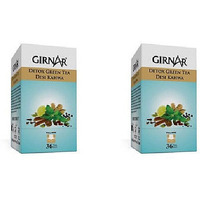 Pack of 2 - Girnar Green Tea Desi Kahwa 36 Teabags - 90 Gm (3.17 Oz)