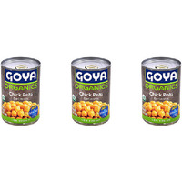 Pack of 3 - Goya Organics Chick Peas - 15.5 Oz (439 Gm)