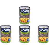 Pack of 4 - Goya Organics Chick Peas - 15.5 Oz (439 Gm)