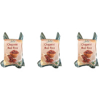 Pack of 3 - Jiva Organics Organic Red Rice - 2 Lb (908 Gm)